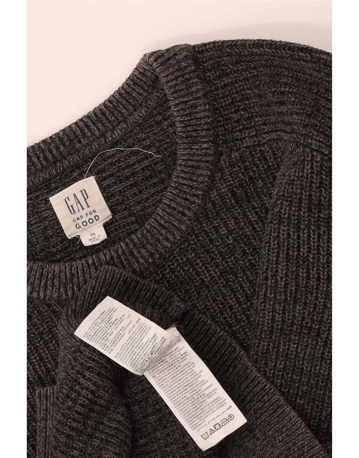 Gap Herre sweater med rund hals XS grå bomuld