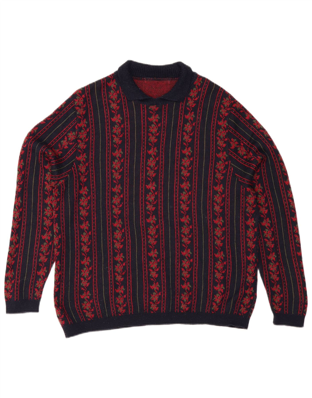 ST MICHAEL Dame Polo Neck Jumper Sweater UK 16 Large Navy Blue