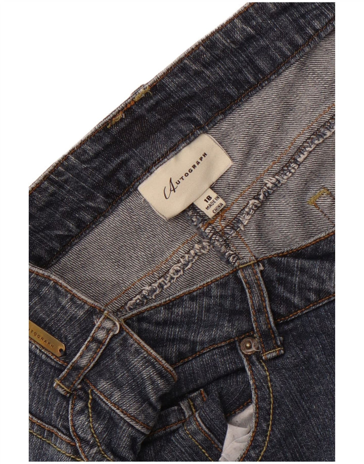 Autograf Dame Straight Jeans UK 18 XL W38 L33 Blå
