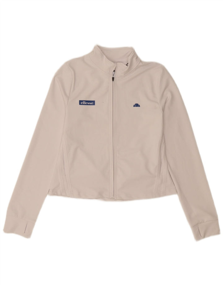 Ellesse Womens Træningsdragt Top Jacket UK 10 Small White Polyester