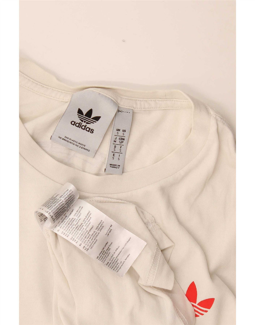 Adidas Grafisk T-shirt top til mænd, lille hvid bomuld