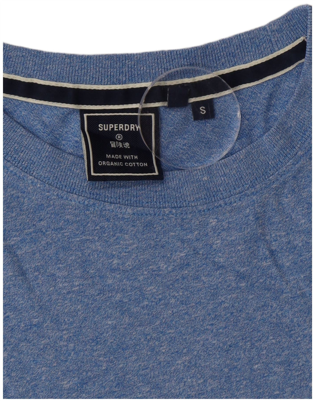 Superdry T-shirt top til mænd, lille blå bomuld