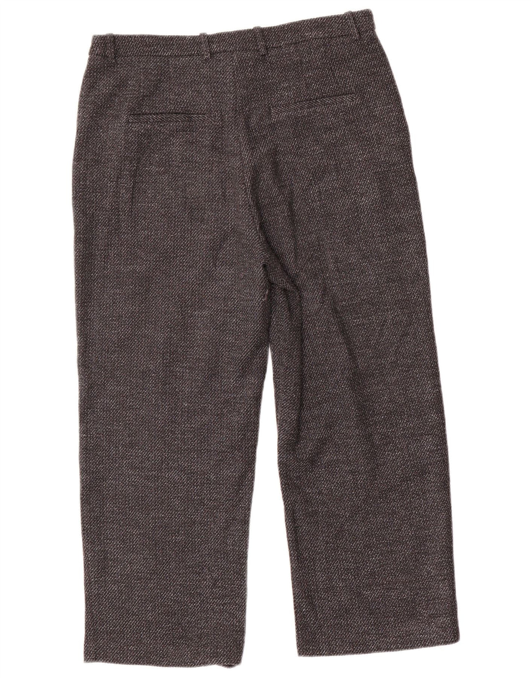 Zara Womens Loose Fit Cropped Trousers EU 40 Medium W30 L23 Grå Polyester