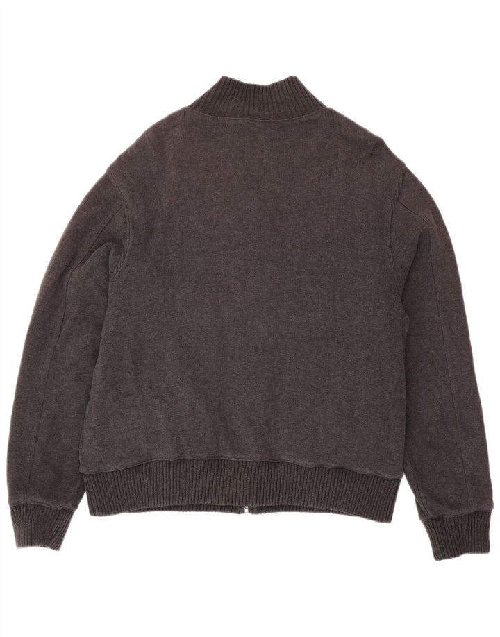 Marks & Spencer Herre Blue Harbor Cardigan Sweater Stor Grå Bomuld