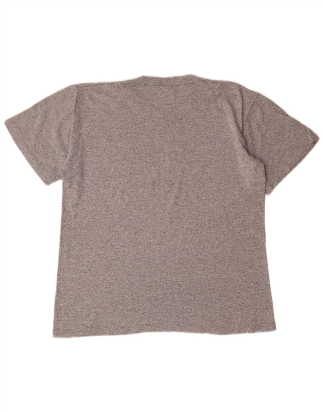 CHAMPION Herre grafisk T-shirt top mellemgrå flækket bomuld