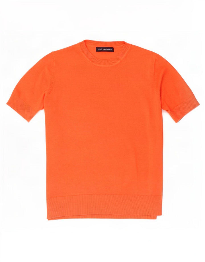 Marks & Spencer Dame sweater med rund hals DK 12 Medium Orange