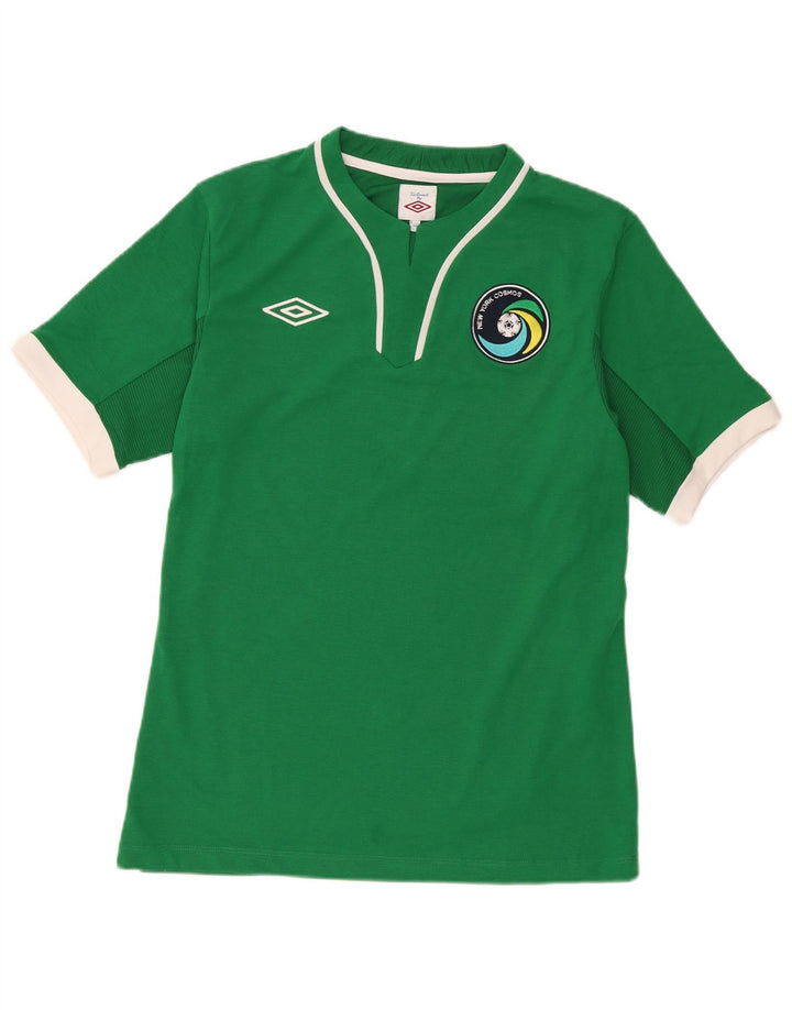 Umbro Herre Grafisk T-Shirt Top Str. 42 Stor Grøn Polyester
