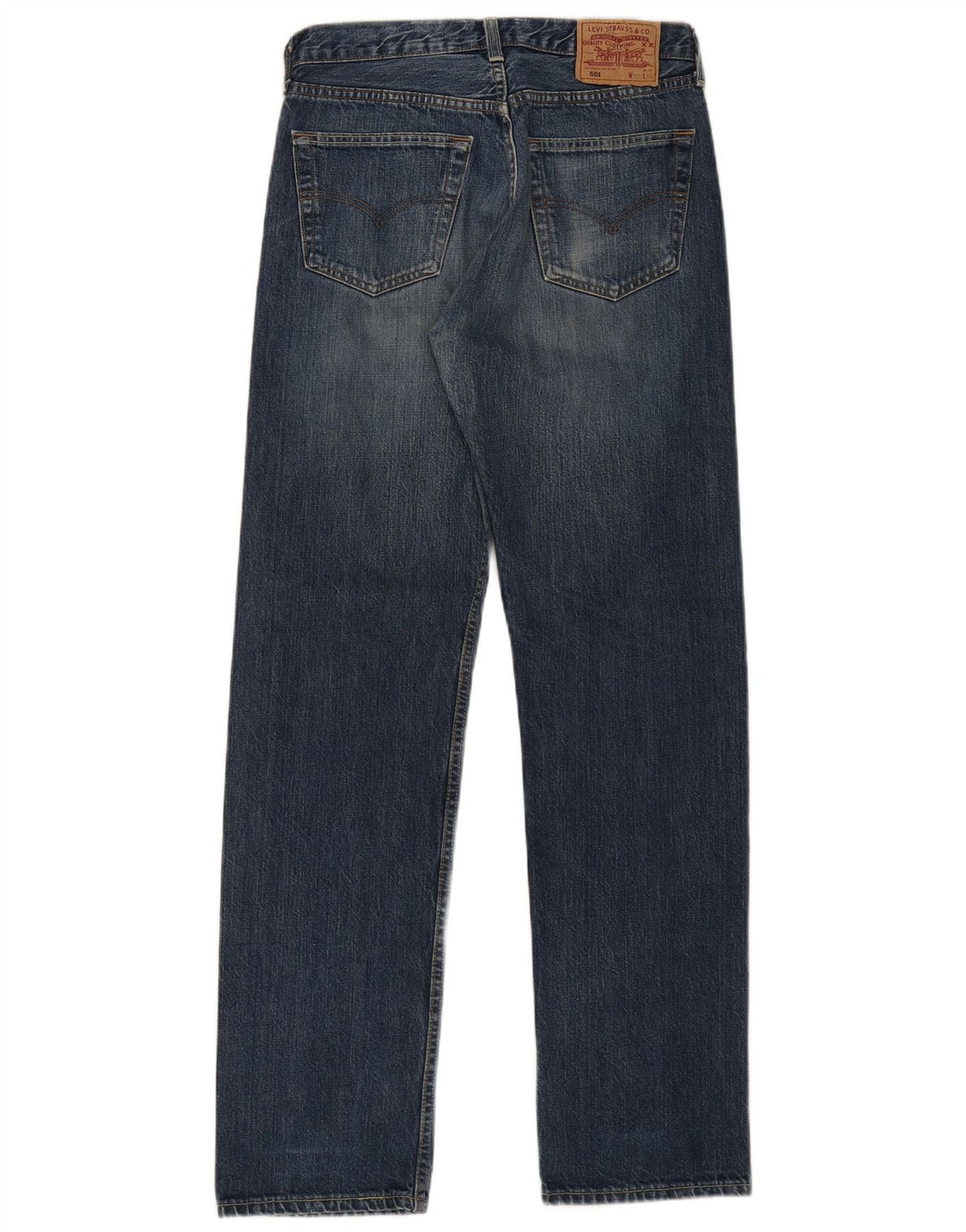 Levi's Herre 501 Straight Jeans W32 L34 Blå
