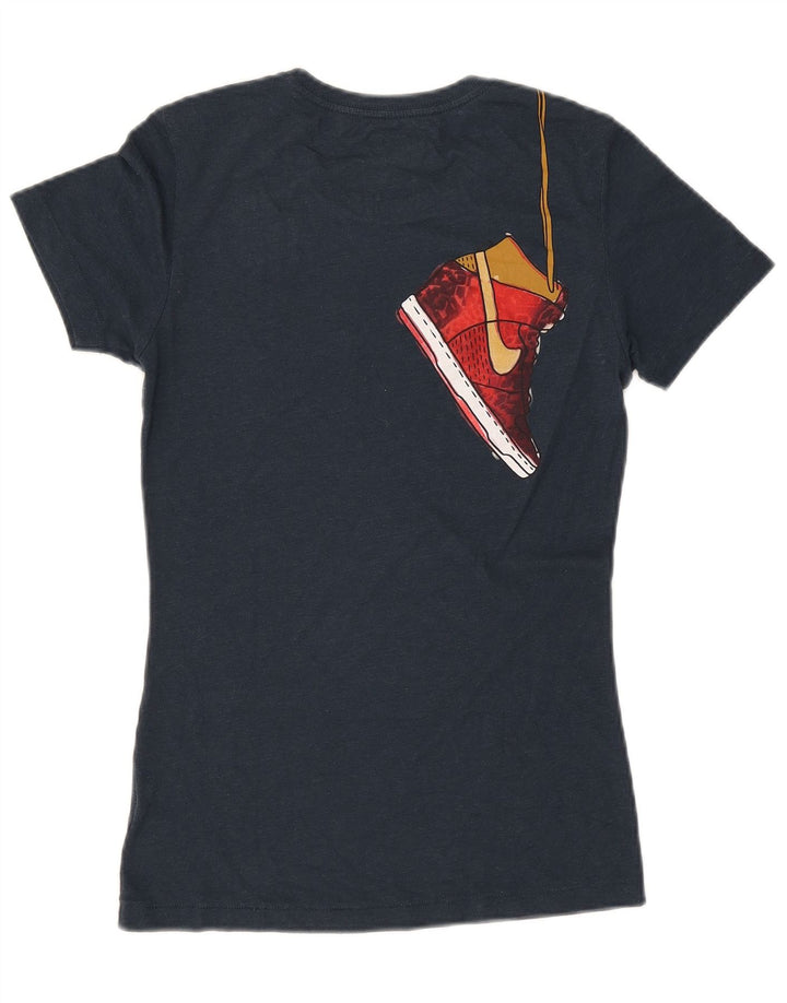 Nike Herre Slim Fit Grafisk T-Shirt Top Lille Marineblå