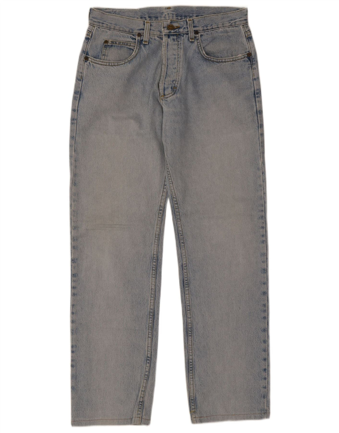 Lee Straight Jeans til mænd W33 L34 blå bomuld