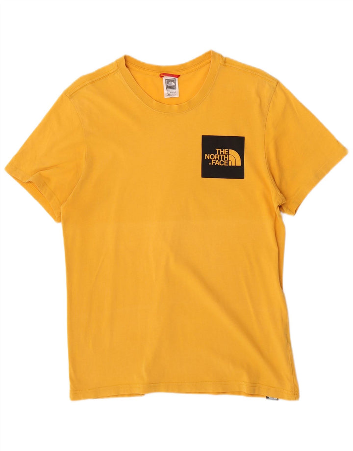 The North Face Herre grafisk T-shirt Top Medium Gul Bomuld