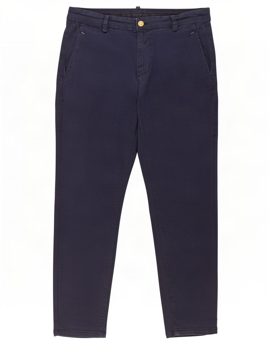 Zara Herre Slim Cropped Trousers EU 40 Medium W31 L26 Navy Blue