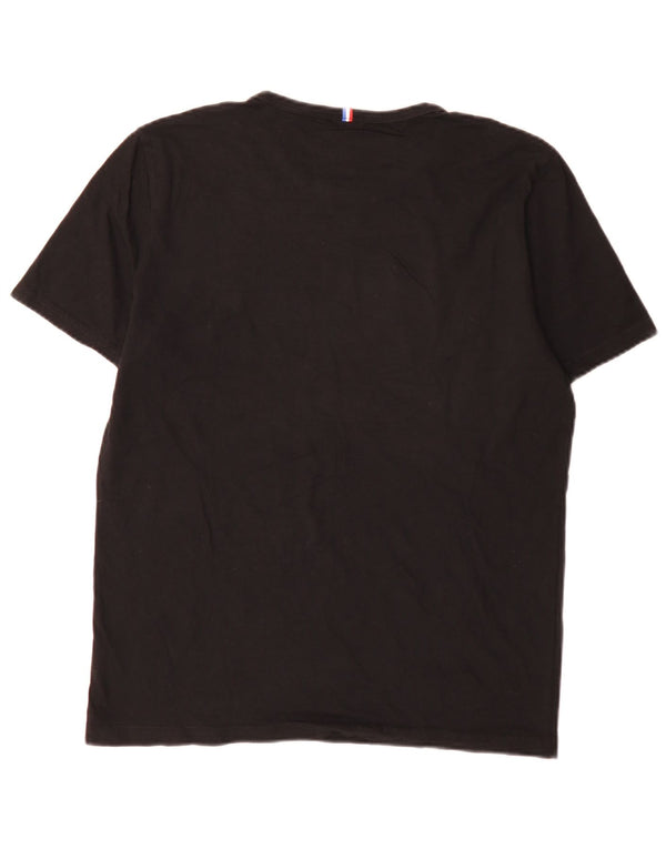 Le Coq Sportif Herre Regular Fit T-Shirt Top Medium Sort Bomuld