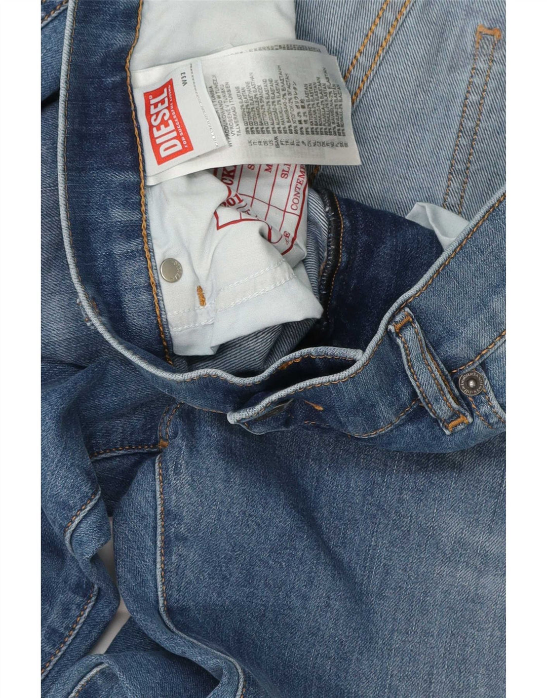 Diesel Herre Slim Jeans W33 L32 Blå Bomuld