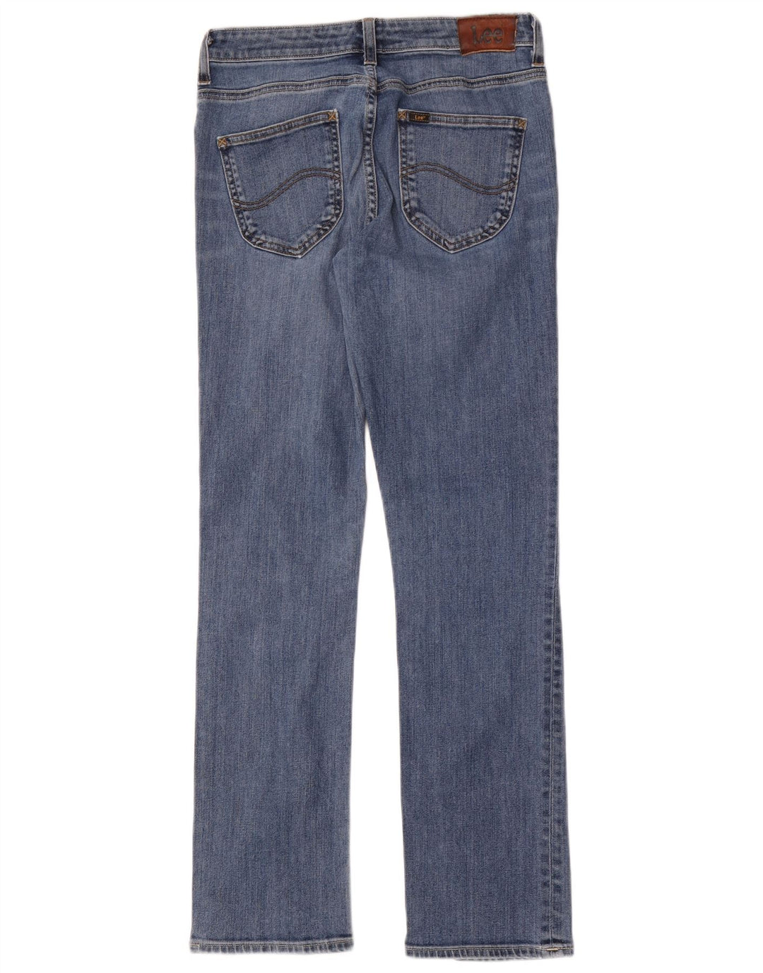 Lee Herre Marion Straight Jeans W29 L31 Blå Bomuld