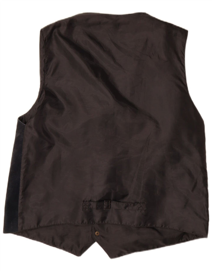 Vintage herre ruskindsvest Medium Marineblå