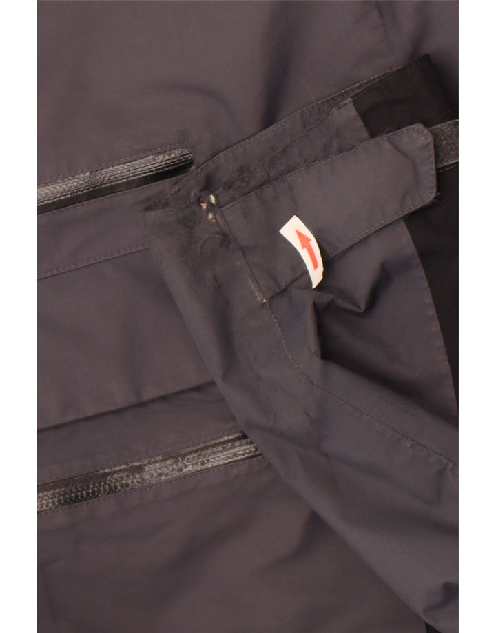 Jack Wolfskin Regnjakke til mænd UK 36/38 Medium Grey Colourblock Polyamid