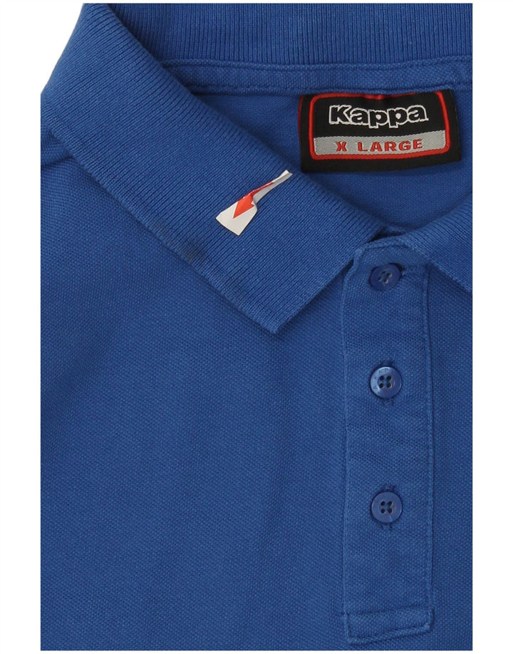 Kappa herre poloshirt XL blå bomuld