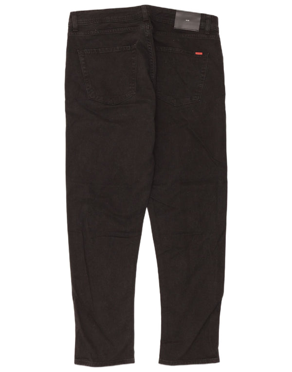 Liu Jo Mens Fred Regular Cropped Jeans W36 L29 Sort bomuld