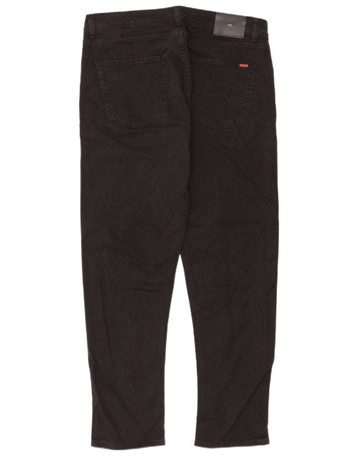 Liu Jo Mens Fred Regular Cropped Jeans W36 L29 Sort bomuld