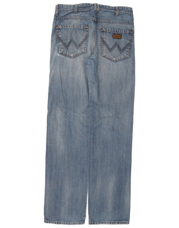 WRANGLER Herre Clyde Straight Jeans W30 L34 Blå Bomuld