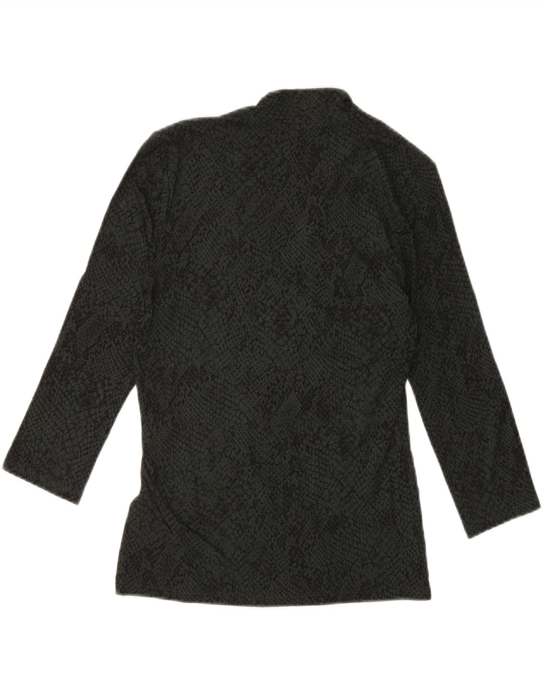 HOBBS Dame Top 3/4 ærme UK 6 XS Grøn Animal Print Viscose