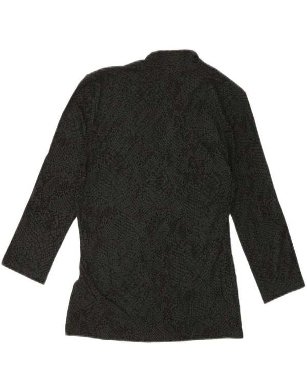 HOBBS Dame Top 3/4 ærme UK 6 XS Grøn Animal Print Viscose