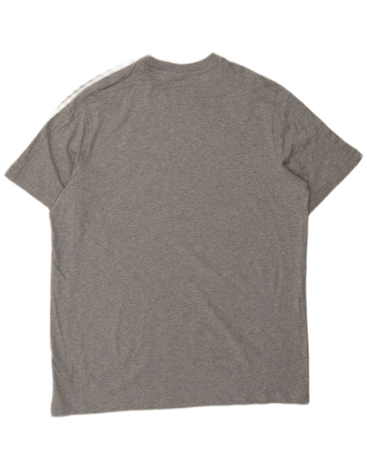 Adidas Herre T-Shirt Top XL Grå Bomuld