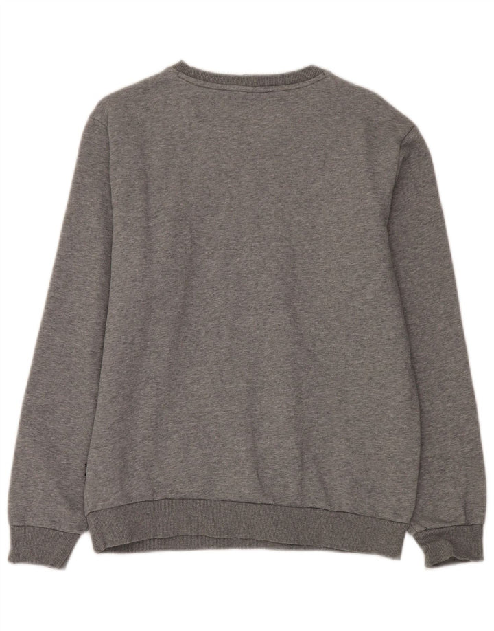 Puma Graphic Sweatshirt Jumper UK 14 Medium Grey Bomuld