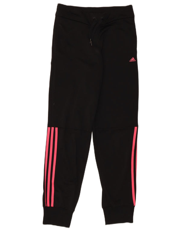 Adidas Pige Træningsdragt Bukser Joggers 14-15 År Sort Polyester