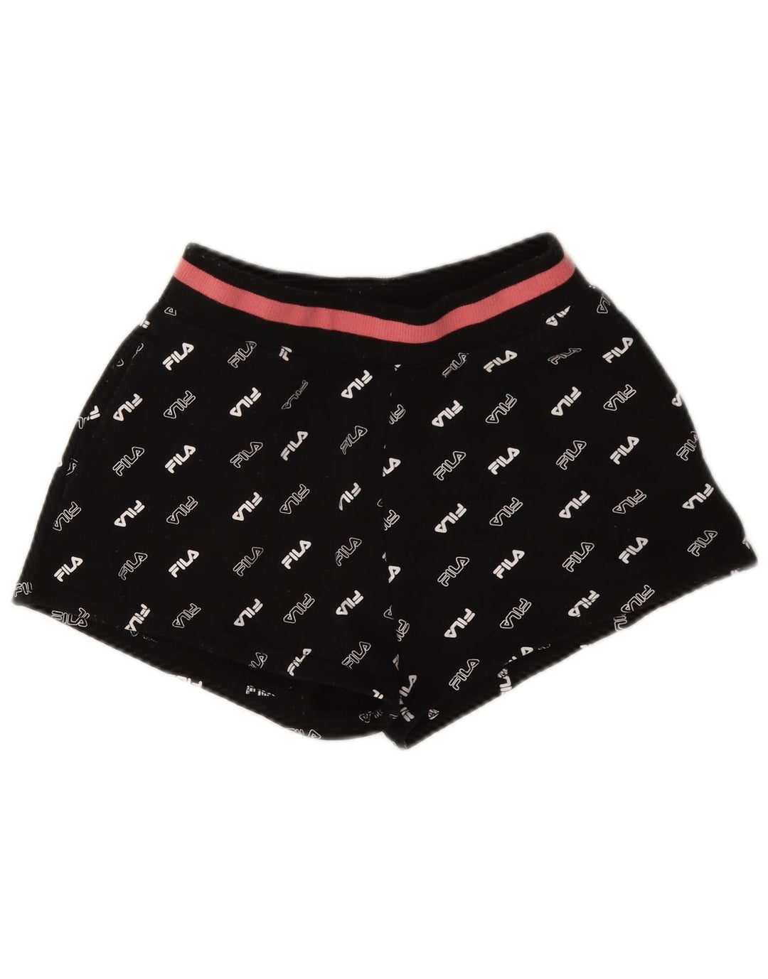 Fila Graphic Sports Shorts til kvinder UK 6 XS Sort polyester