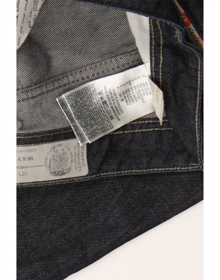 Diesel Herre Waykee Regular Straight Jeans W40 L30 Marineblå Bomuld