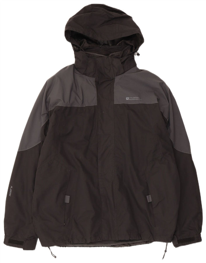 Mountain Warehouse Herre Windbreaker Jacket UK 36 Small Black Colourblock