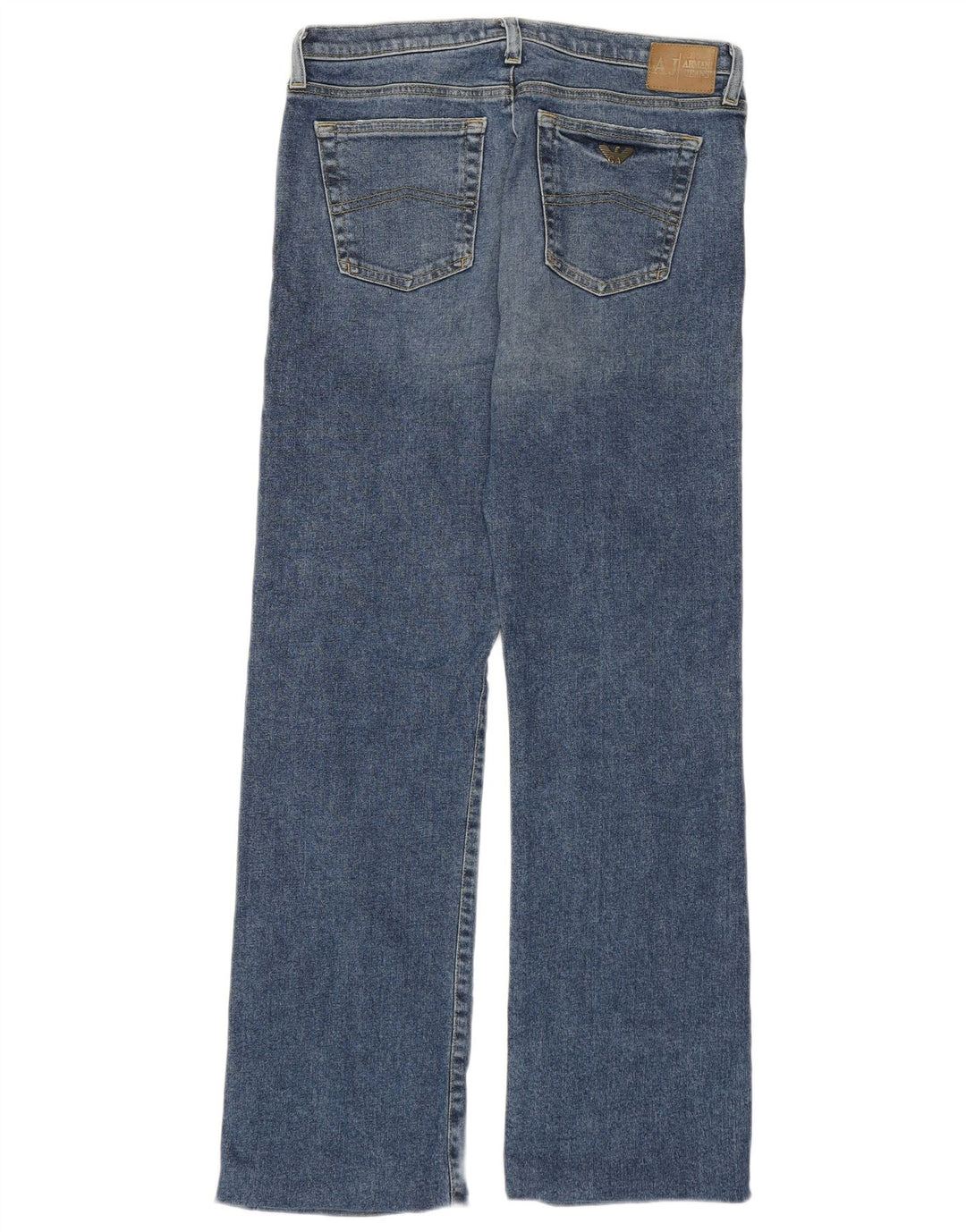 Armani Herre Bootcut Jeans W30 L29 Blå Bomuld