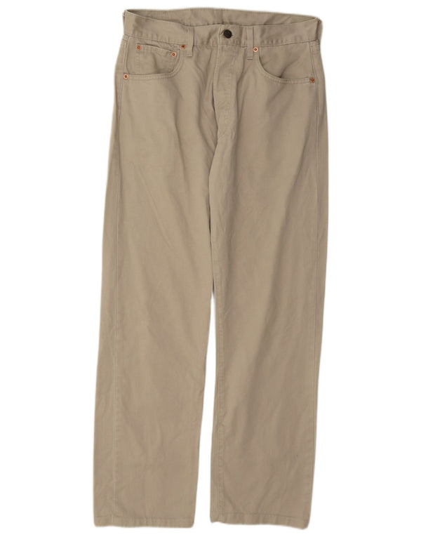 Levi's Herre 551 Straight Loose Fit Casual Bukser W32 L29 Beige Bomuld