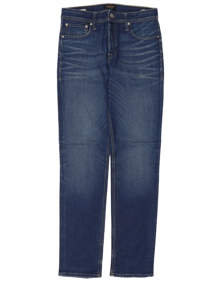 Jack & Jones Herre Slim Jeans W32 L34 Blå Bomuld