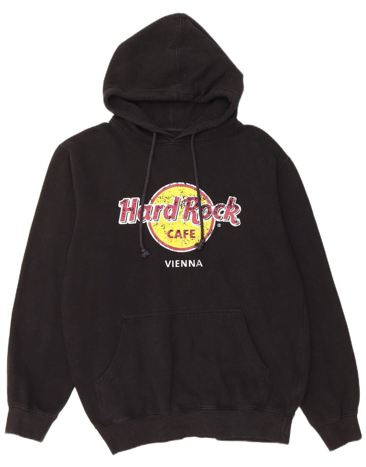 HARD ROCK CAFE Herre Vienna Graphic Hoodie Jumper Stor Sort Bomuld