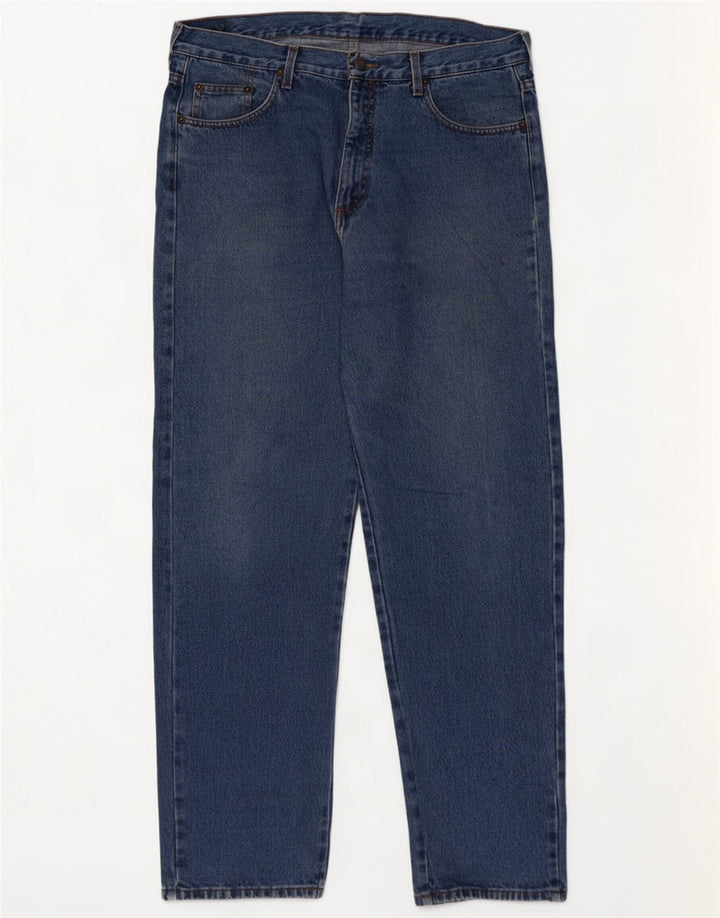Lee Cooper Straight Jeans til mænd W38 L32 Blå Bomuld