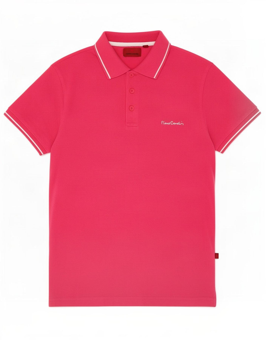 Pierre Cardin Poloskjorte til mænd Medium Pink Bomuld