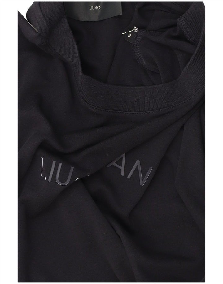 Liu Jo Herre grafisk T-shirt Top Medium Navy Blue