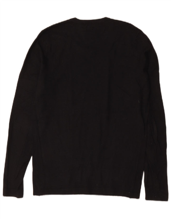 Zara Herre V-hals sweater lille sort