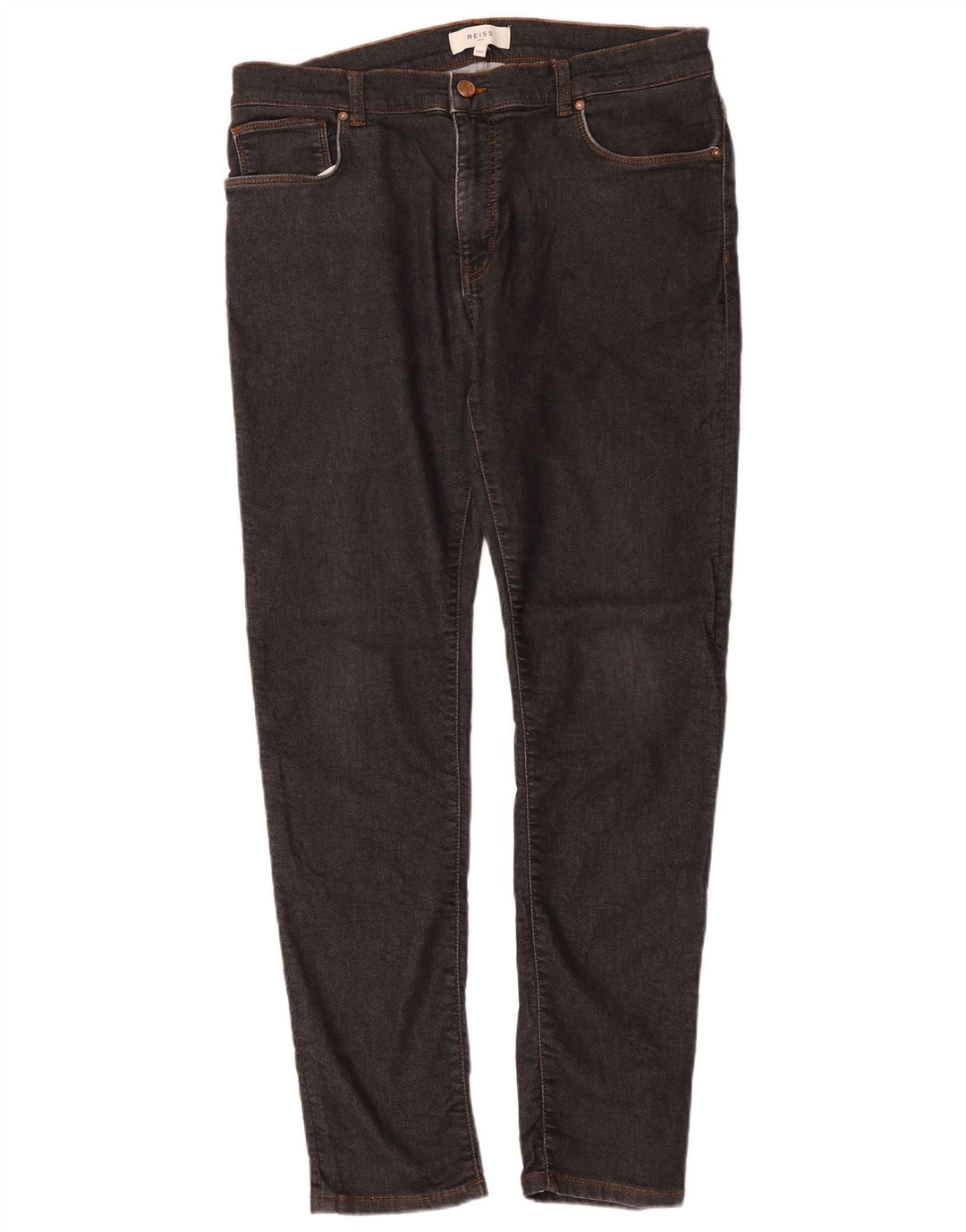 Reiss Slim Jeans til kvinder W34 L30 sort bomuld