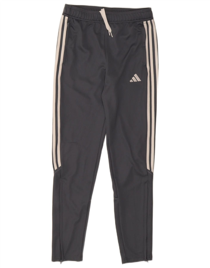 Adidas Boys Aeroready Tracksuit Bukser 13-14 år Grå polyester