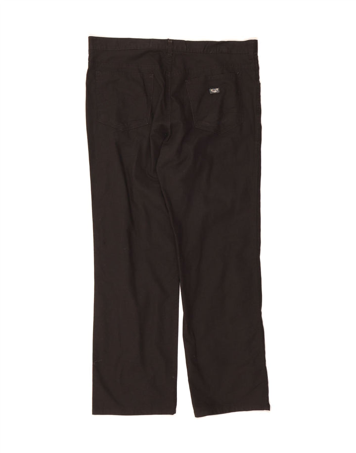 VINTAGE Mens Straight Casual Trousers W36 L29 Black Vintage Vintage and Second-Hand Vintage from Messina Hembry 