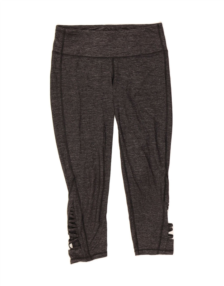 ATHLETA Womens Crop Leggings UK 14 Medium Grey Nylon Vintage Athleta and Second-Hand Athleta from Messina Hembry 