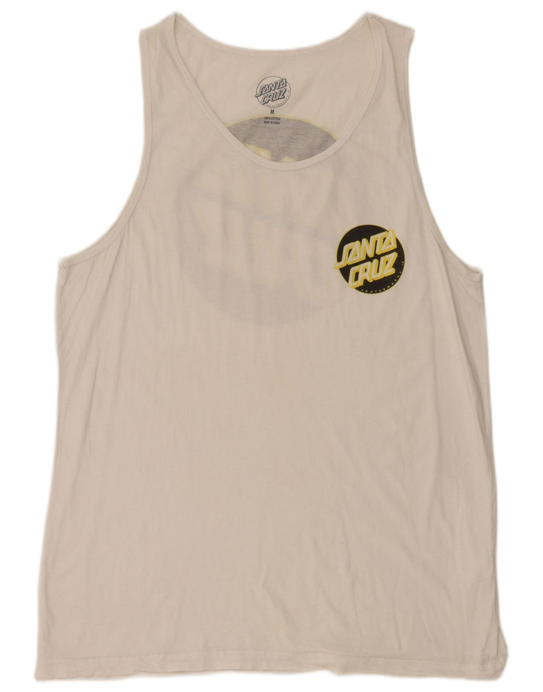 Santa Cruz Herre Grafisk Vest Top Medium Hvid Bomuld
