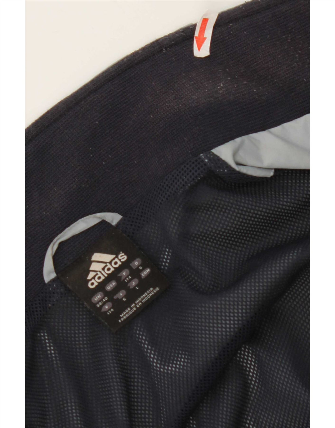 Adidas Træningsdragt til mænd Topjakke UK 38/40 Medium Navy Blue Colourblock