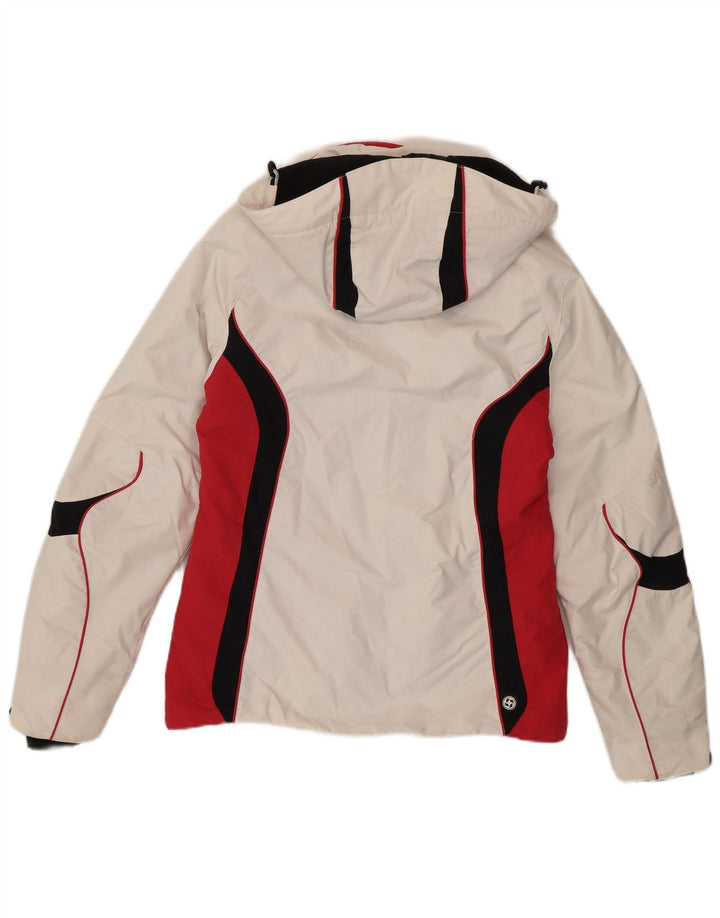 Colmar Dame Hætte Skijakke IT 42 Medium White Colourblock Sports
