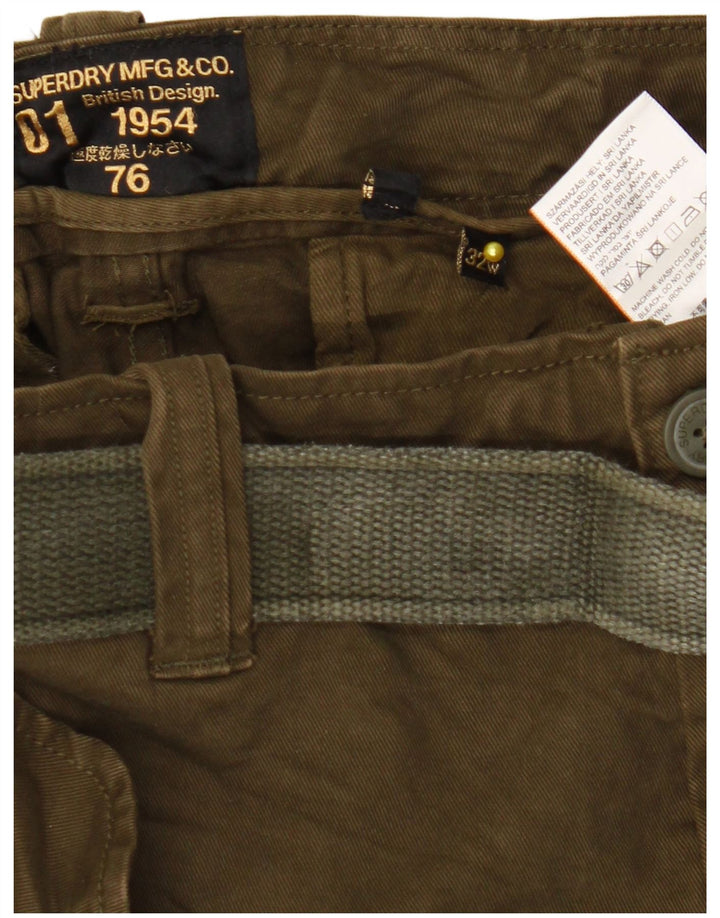 Superdry Herre Cargo Shorts W32 Medium Khaki Bomuld
