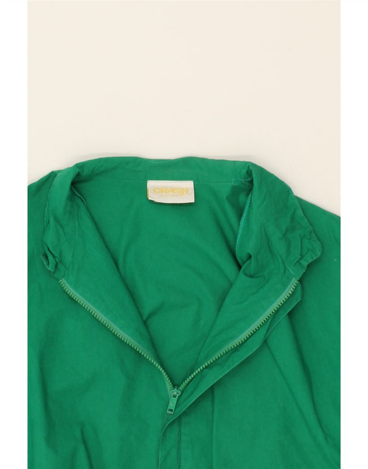 VINTAGE Mens Bomber Jacket UK 38 Medium Green Colourblock Vintage Vintage and Second-Hand Vintage from Messina Hembry 